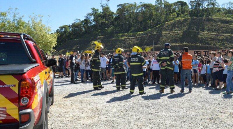 Simulado na Escola Vitório Anacleto Cardoso, realizado em dezembro de 2018