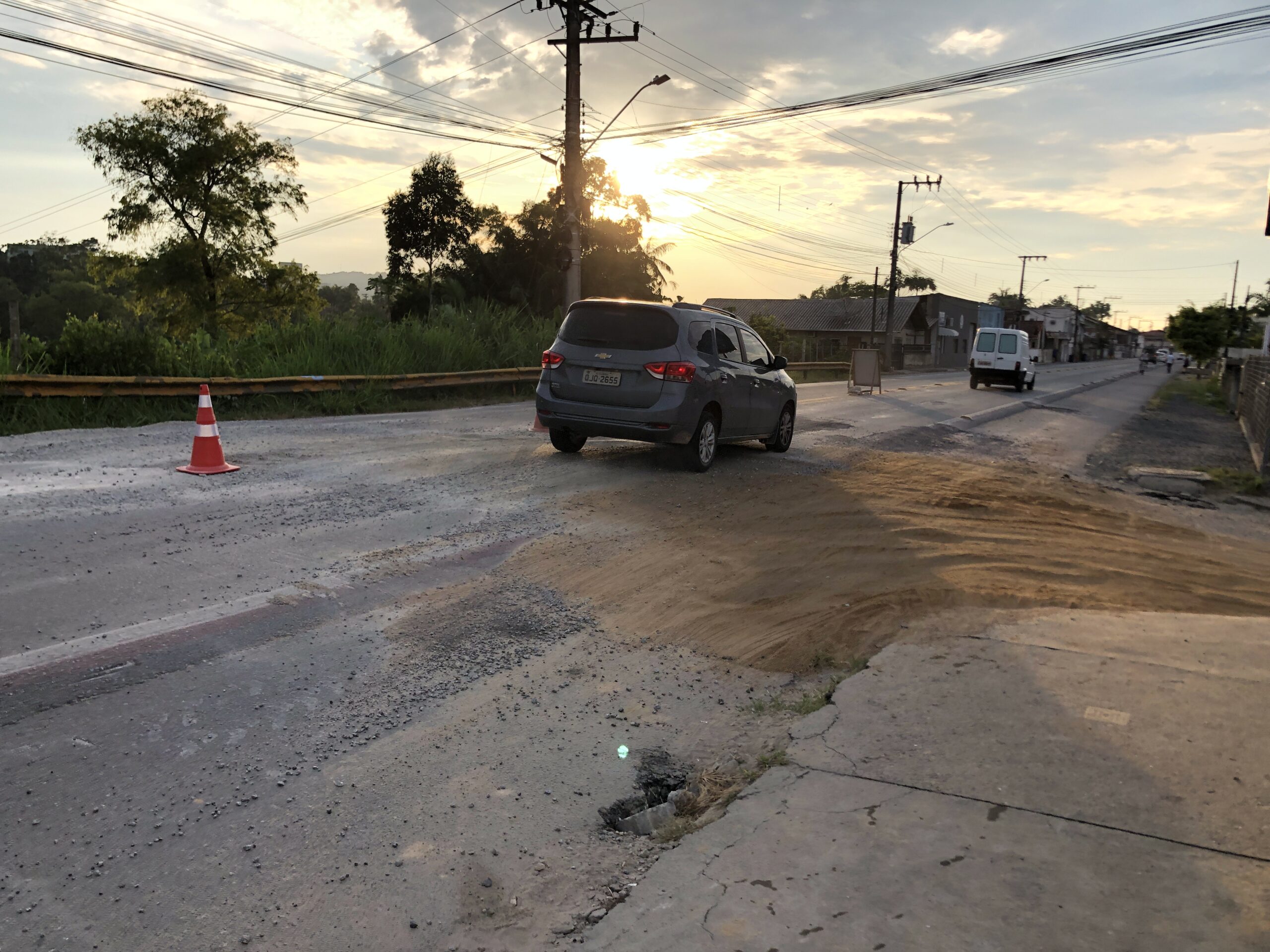 Via Liberada - Erosão Rua Dr. Nereu Ramos